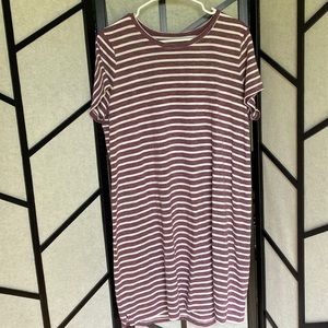 Striped T-shirt dress